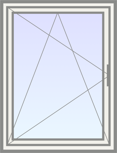 PVC Draaikiep raam (rechts) image