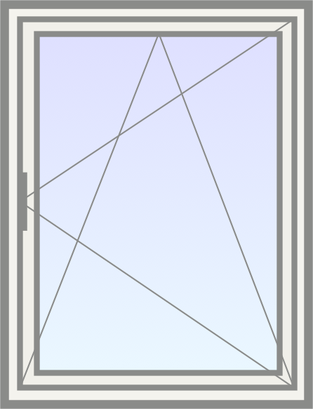 PVC Draaikiep raam (links) image